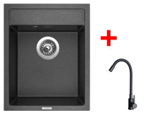 Sinks CLASSIC 400 Granblack + ELASTA černá matná 